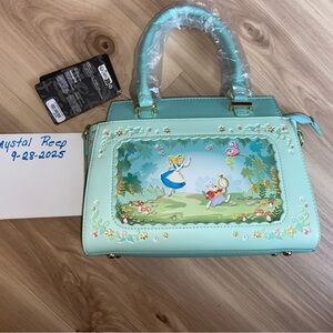 NWT. Loungefly Scenic Alice in Wonderland purse AND matching wallet. NWT